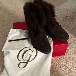 Brand New: M.Gemi Fur Suede Boots - Sz 36